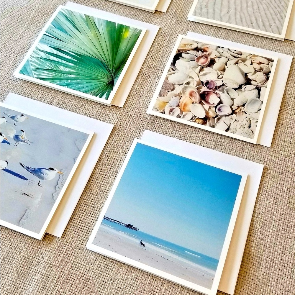12 count! Vintage Beach Art Notecards Bundle